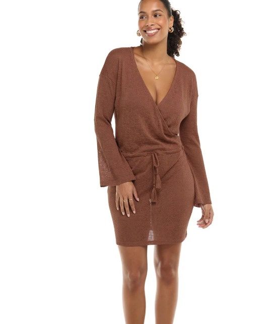 SK767620 Raven Mahogany Cover Up Dress