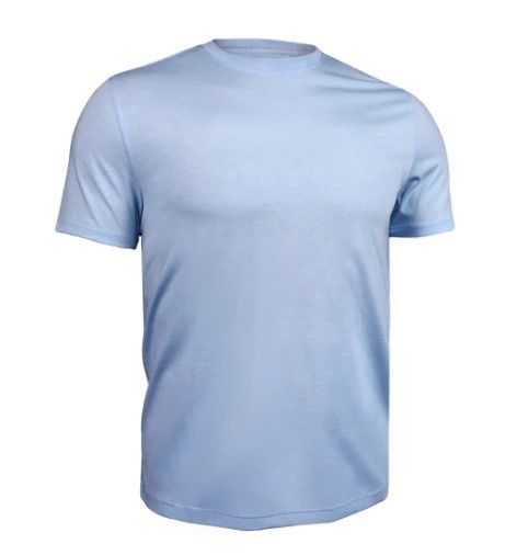 2U14CT All Day Crew Tee, Colour: Heathered Lt Blue, Size: S