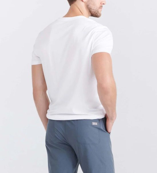 SXSV44 WHI Droptemp Cotton V-Neck Undershirt