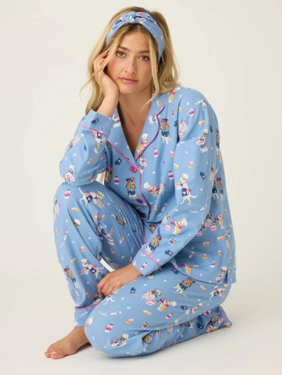 RUFLPJ Denim Baked Woof Flannel PJ Set