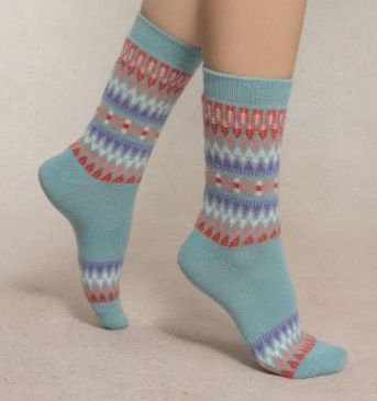 6568 Wool &amp; Cashmere Sock Blue