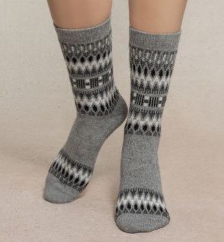 6568 Wool &amp; Cashmere Sock Grey