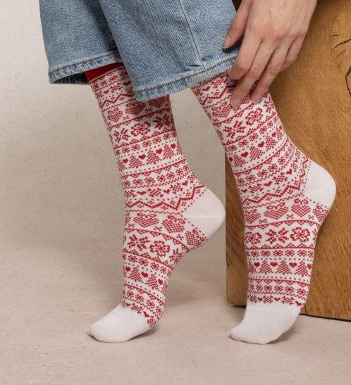 6586 Norwegian Motif Sock