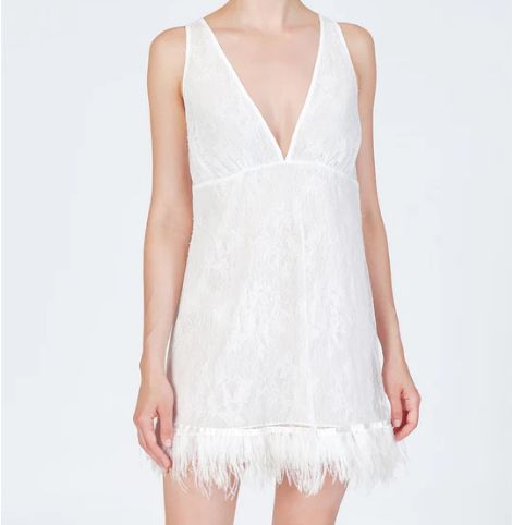 584 Jasmine Chemise, Colour: Ivory, Size: S