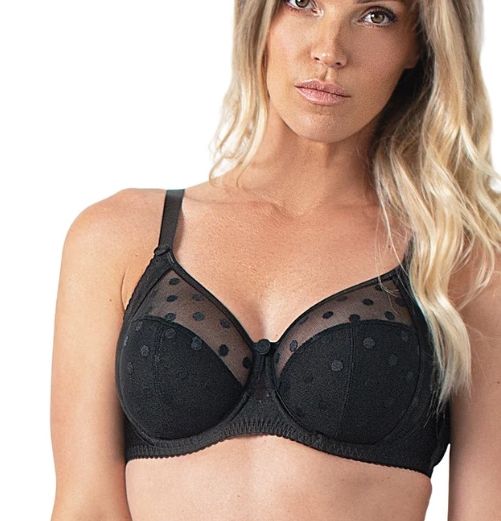 B2498 Carmen 4 Part Underwire, Bra Size: 32D, Colour: Black