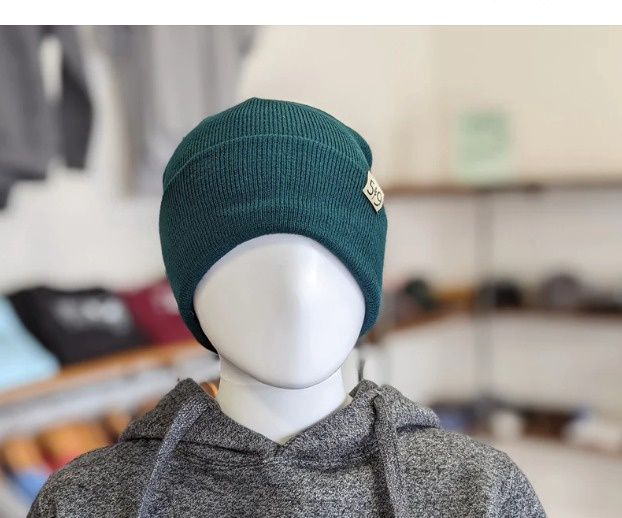 Woven Label Toque (unisex), Colour: Forest Green