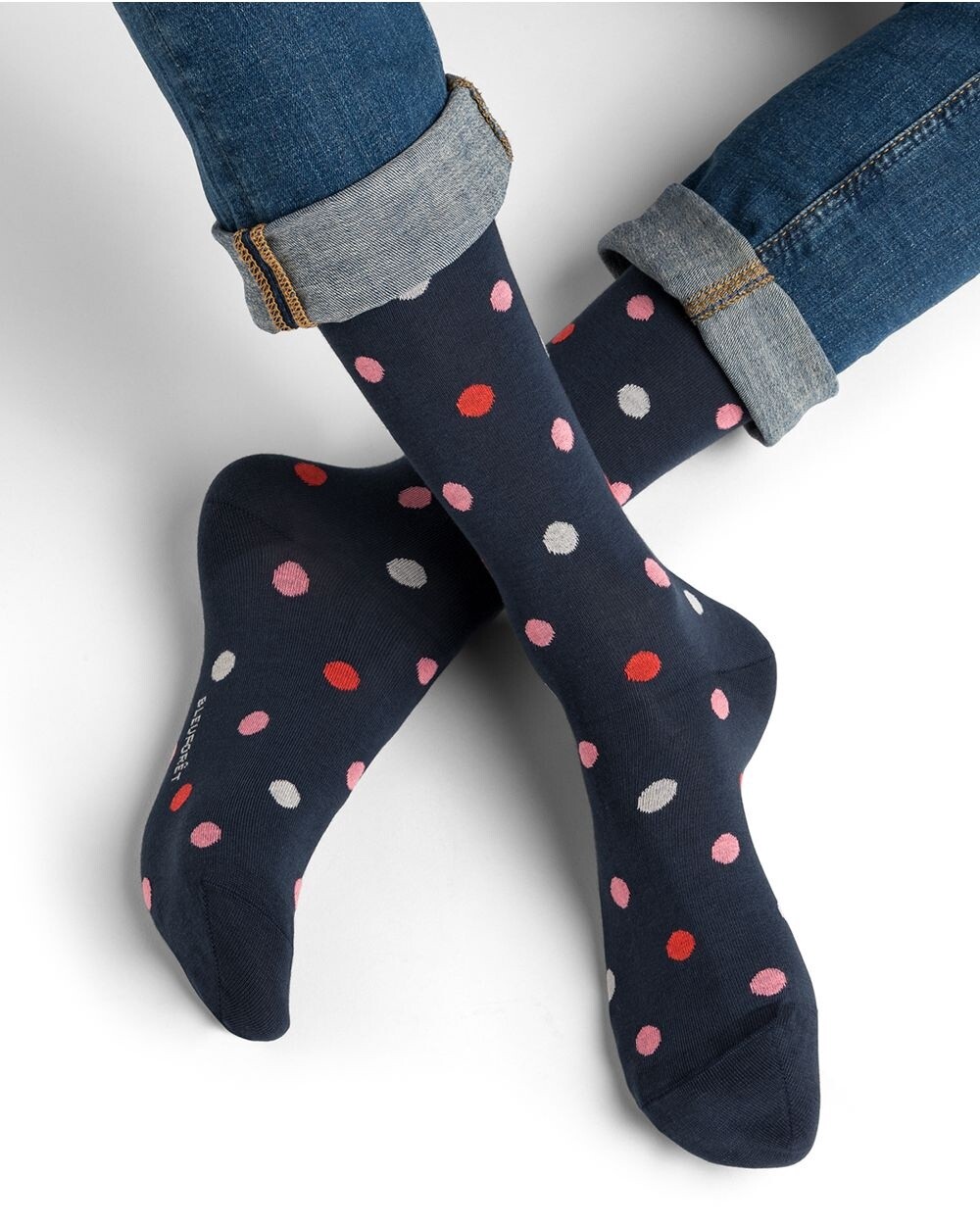 2269 Mens multicolored dots urban  socks