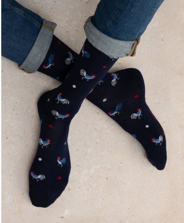 2018 Men's Rooster Cotton Socks
