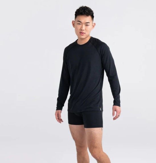 SXLC382 BLK Roast Master L/S Crew