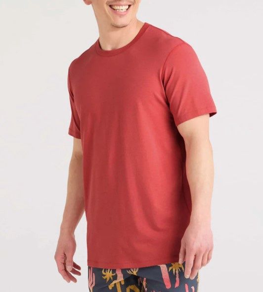 SXTS82 Droptemp Cooling Cotton Tee, Colour: MIN- Mineral Red, Size: S
