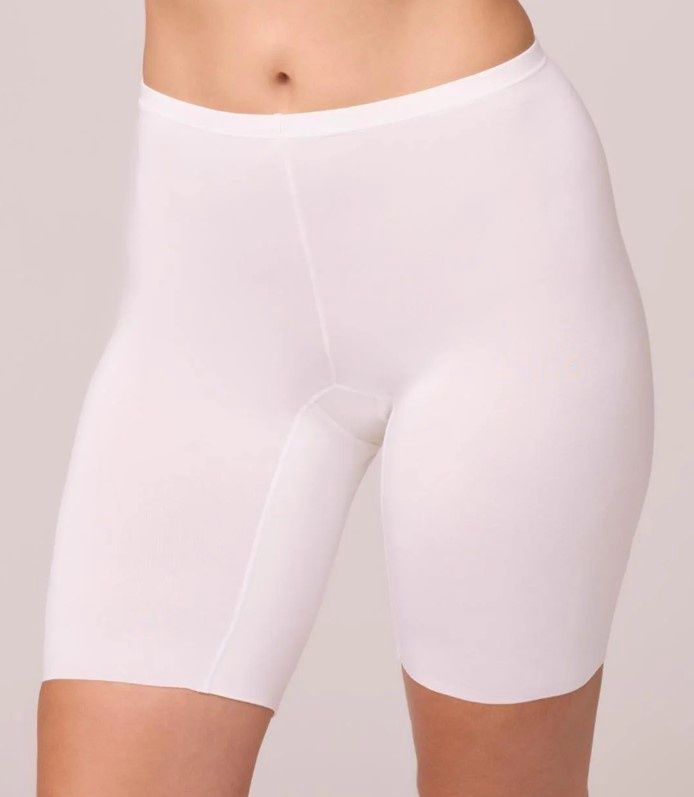 9755-Ivory Bodybliss Biker Short with Anti-Chaffing