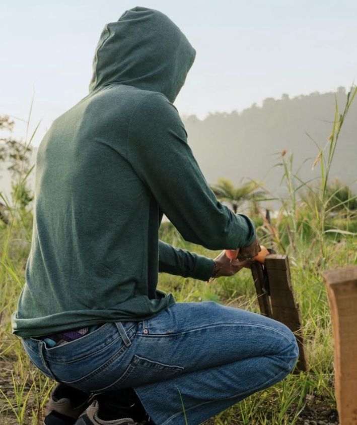 2U09HT.HFG Luxury Hooded Tee