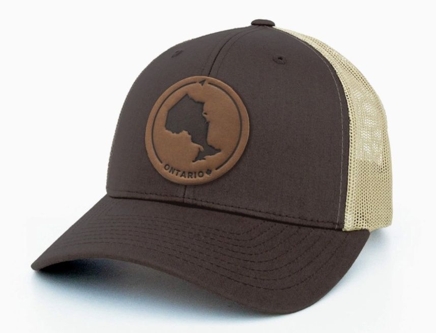 Ontario Leather Patch Trucker Hat