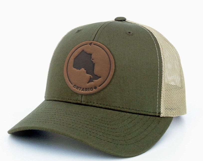 Ontario Leather Patch Trucker Hat