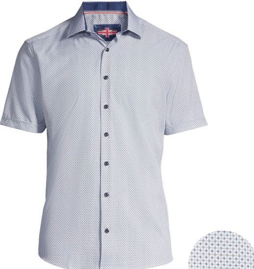 SOSS261743-WHITE MICROFIBERS SPORT SHIRT