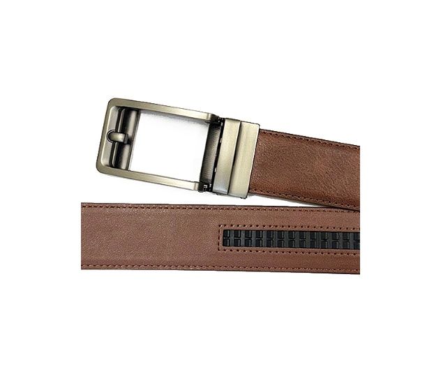 B-1627- Brown 3.5 cm. leather belt