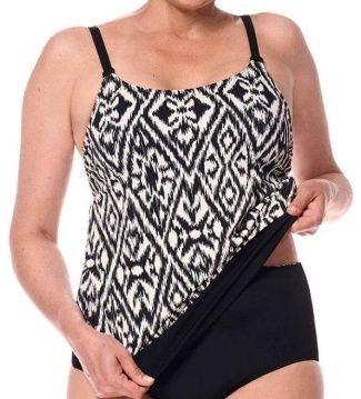 71781-Salta Blouson Top - black/off-white
