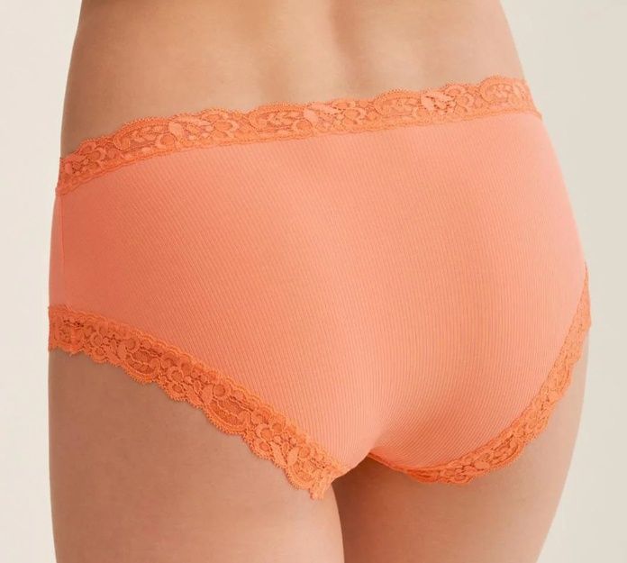 602- Papaya Rib Hi-Waist Boyshort