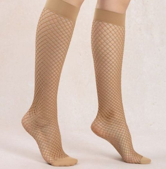 5128 Fishnet Knee Highs