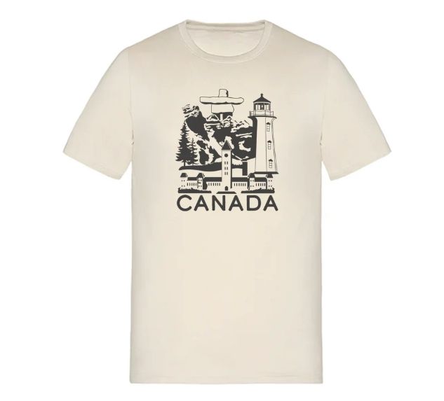 CANADA Short Sleeve (Mens), Colour: Ivory, Size: M