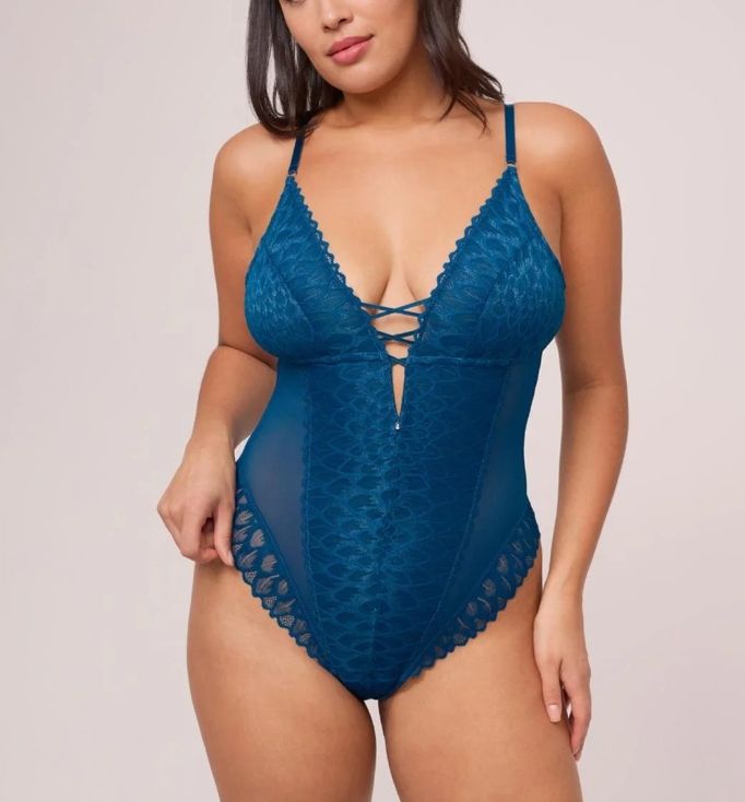 9346- Peacock Lace Teddy