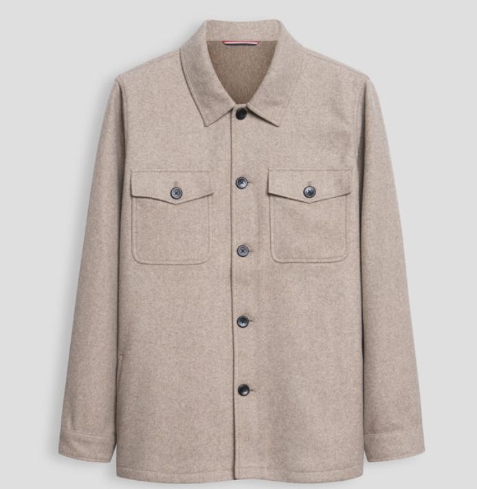 SOSJ252403 SHIRT JACKET - BEIGE
