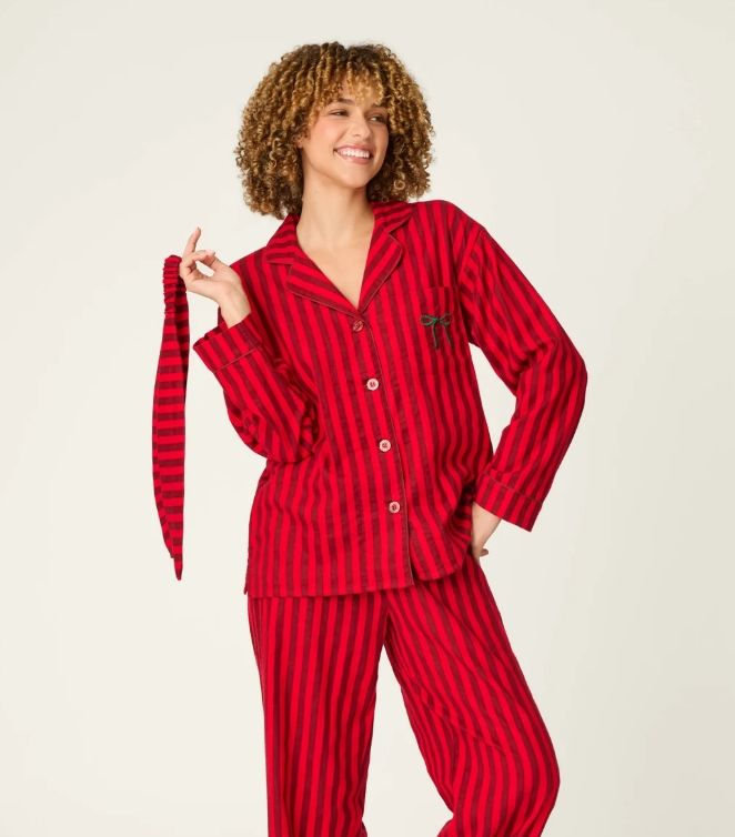 RZFLPJ1- Lipstick Flannel Pj Set