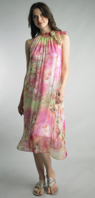 Tempo Paris Printed Silk Dress 