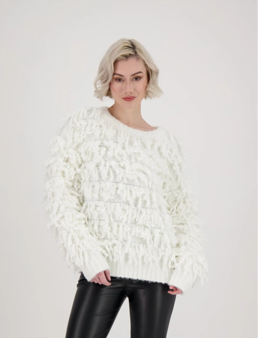 Looped Sweater- Ivory