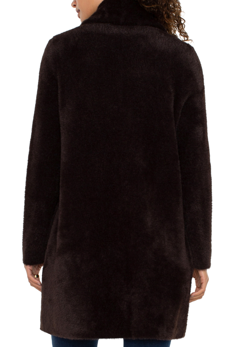Liverpool: Long Sleeve Open Mink Coat 