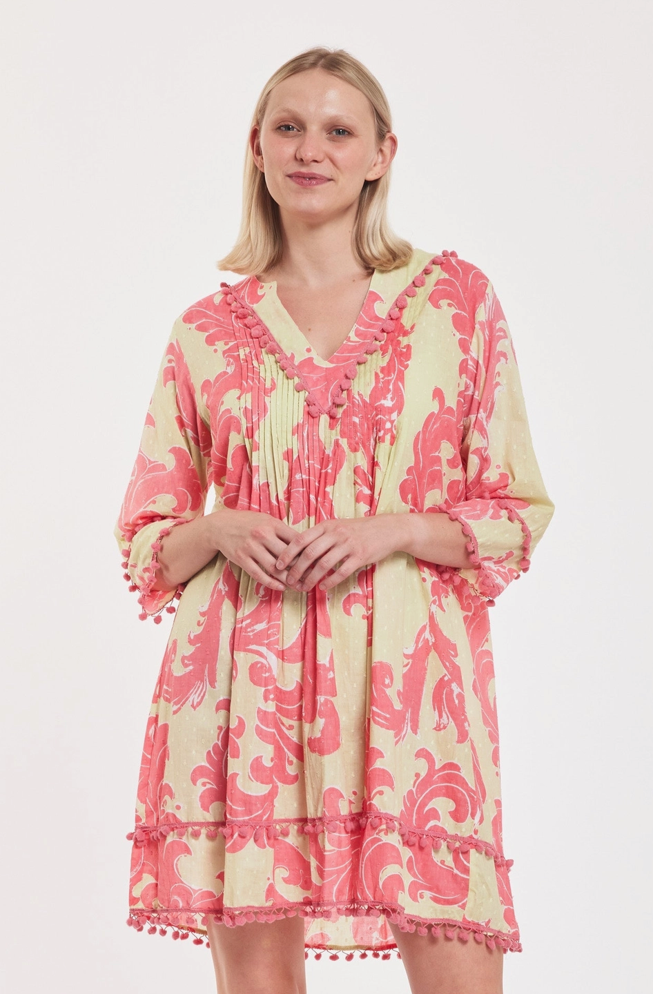 ModaPosa: Pemela Pistachio Pnk Swirl Dress