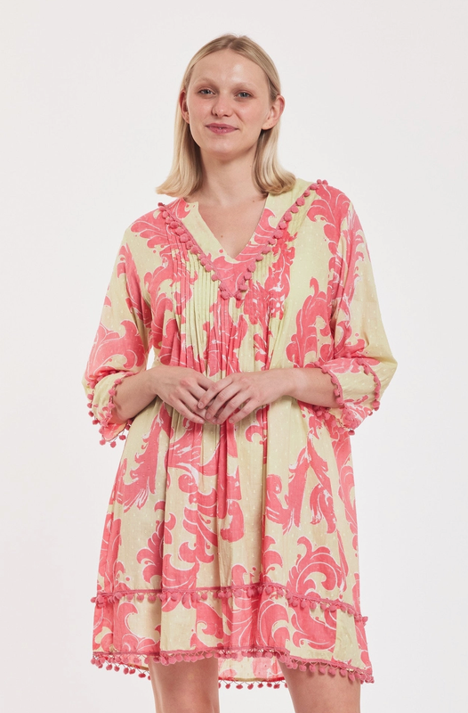 ModaPosa: Pemela Pistachio Pnk Swirl Dress