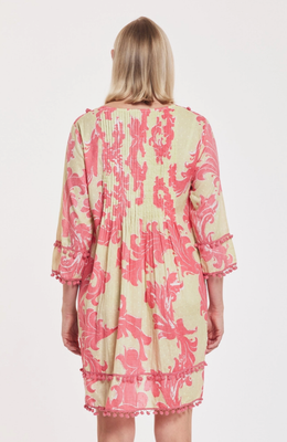 ModaPosa: Pemela Pistachio Pnk Swirl Dress