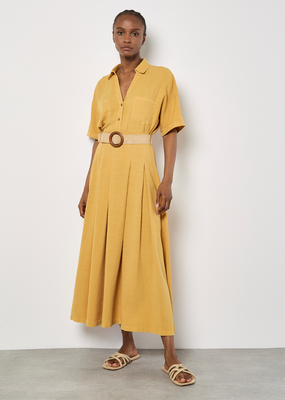 Apricot: 2 Piece Boho Set Mustard Blouse and Skirt