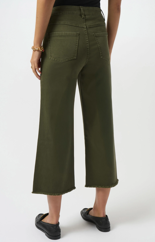 Jospeh Ribkoff: Culotte Jeans W/ Embellished Front Seam