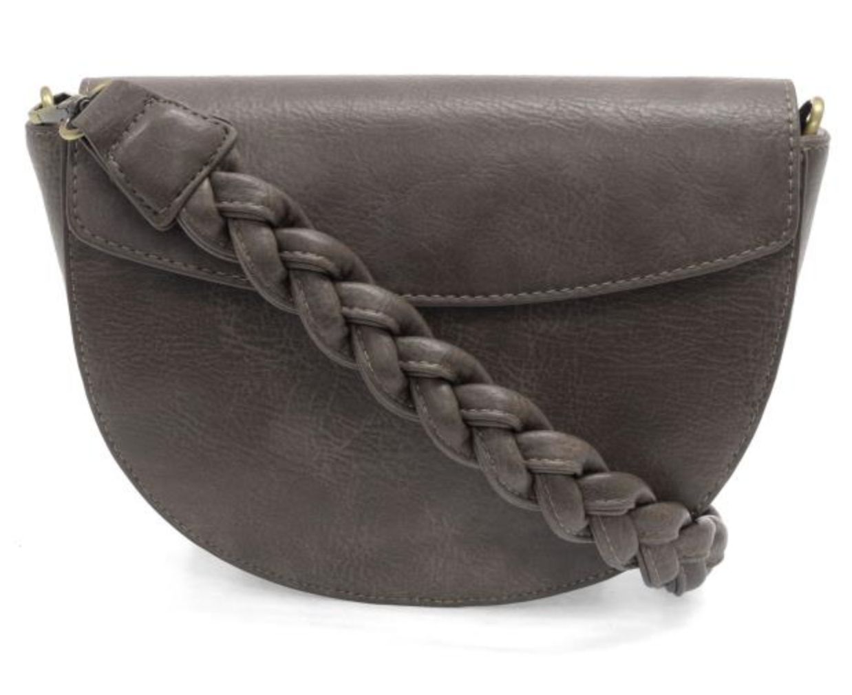 Joy Susan: Linda Crescent Crossbody w/ Braid Strap