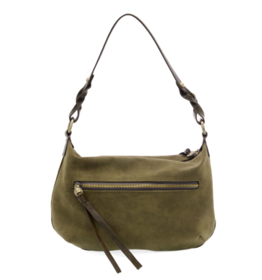 Joy Susan: Effie Faux Suede Hobo