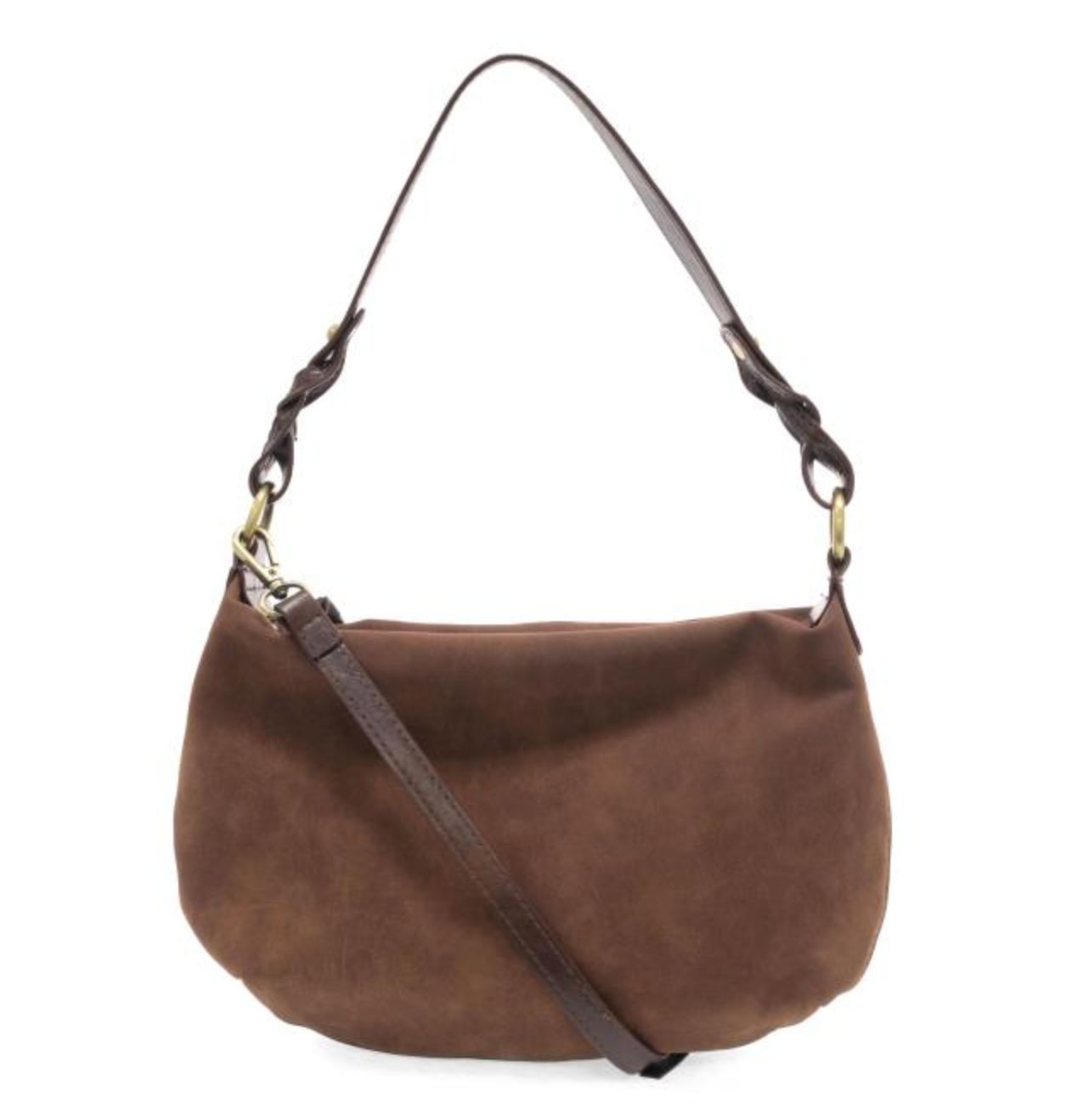 Joy Susan: Effie Faux Suede Hobo