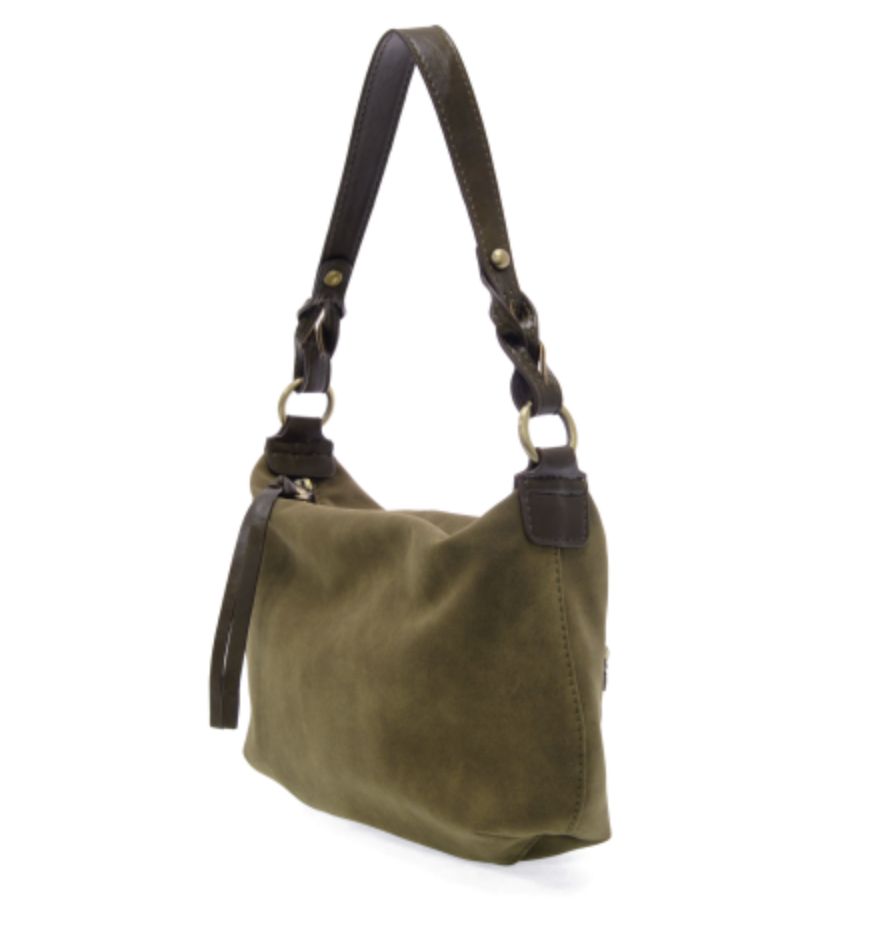 Joy Susan: Effie Faux Suede Hobo