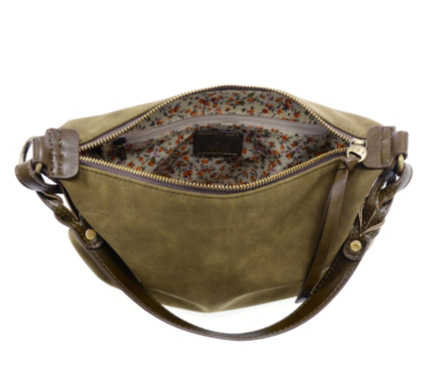 Joy Susan: Effie Faux Suede Hobo