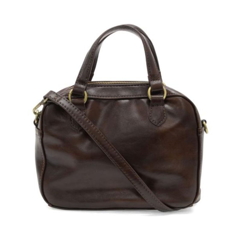 Joy Susan: Mocha Regina Mini Satchel Crossbody