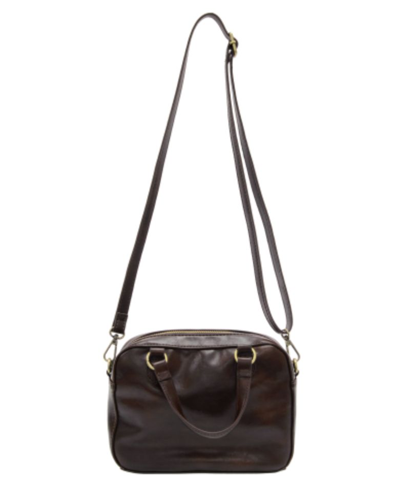 Joy Susan: Mocha Regina Mini Satchel Crossbody