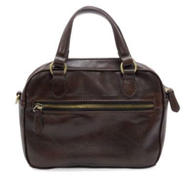 Joy Susan: Mocha Regina Mini Satchel Crossbody