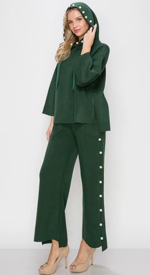 Joh: Hunter Green Fracine/ Farrah Pearl Set 