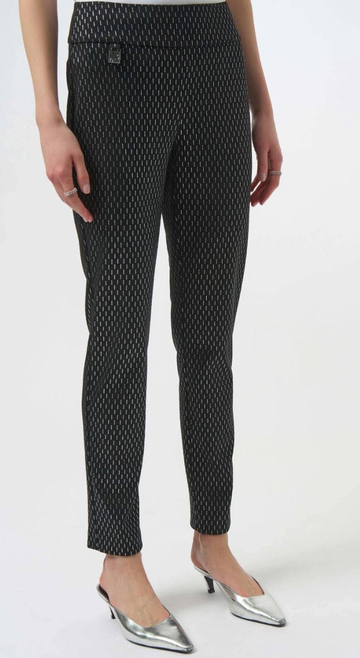 JR: Foiled Heavy Knit Slim Fit Pant 