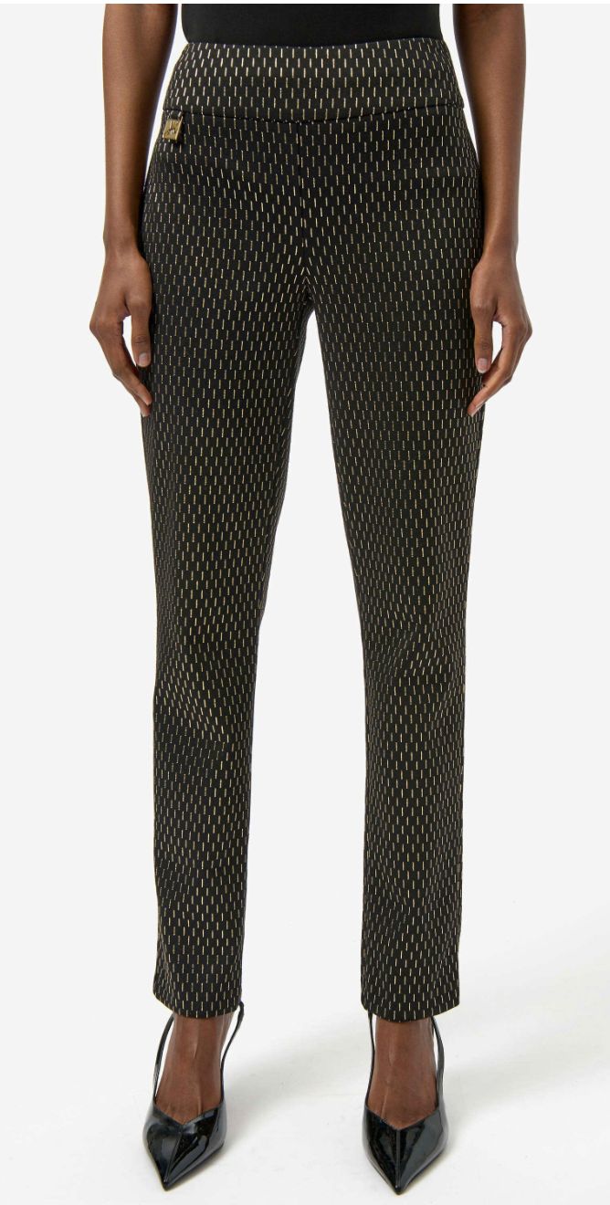 JR: Foiled Heavy Knit Slim Fit Pant 