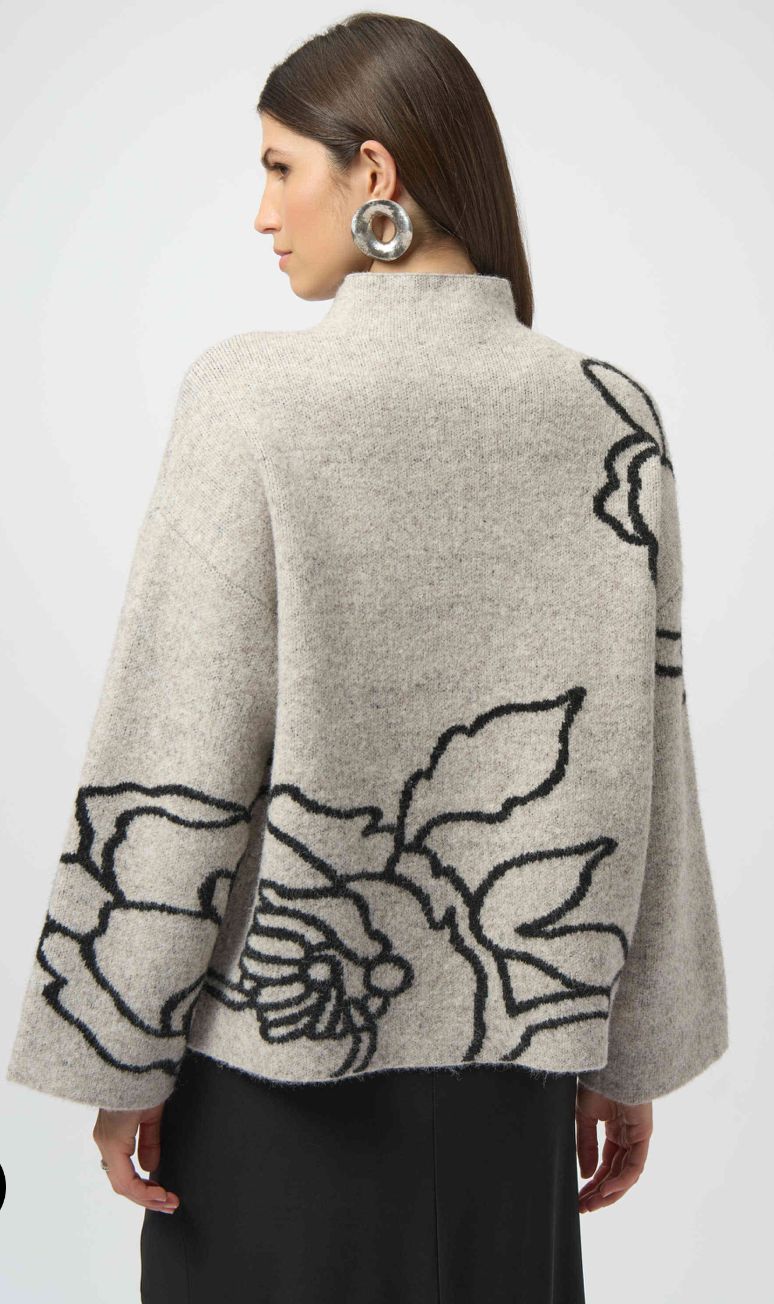 JR: Sweater Knit Floral Print Pullover