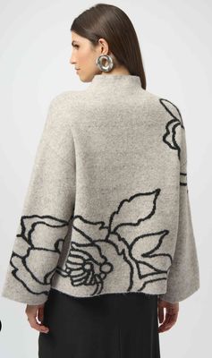 JR: Sweater Knit Floral Print Pullover