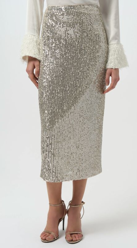 JR: Sequined Pull-On Pencil Skirt