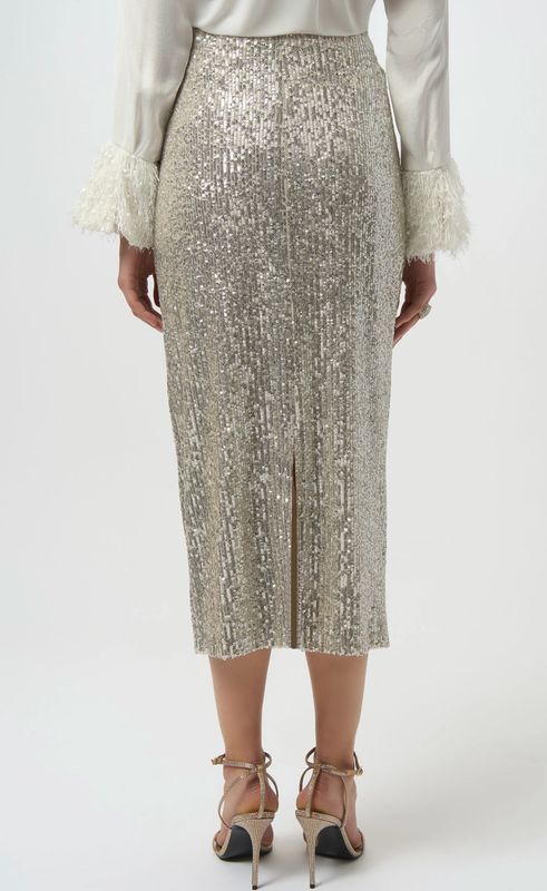 JR: Sequined Pull-On Pencil Skirt